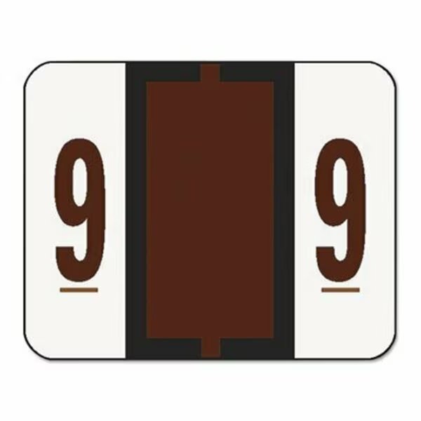 Smead, NUMERICAL END TAB FILE FOLDER LABELS, 9, 1 X 1.25, WHITE, 500/ROLL, Smead, Mfr#: 67379